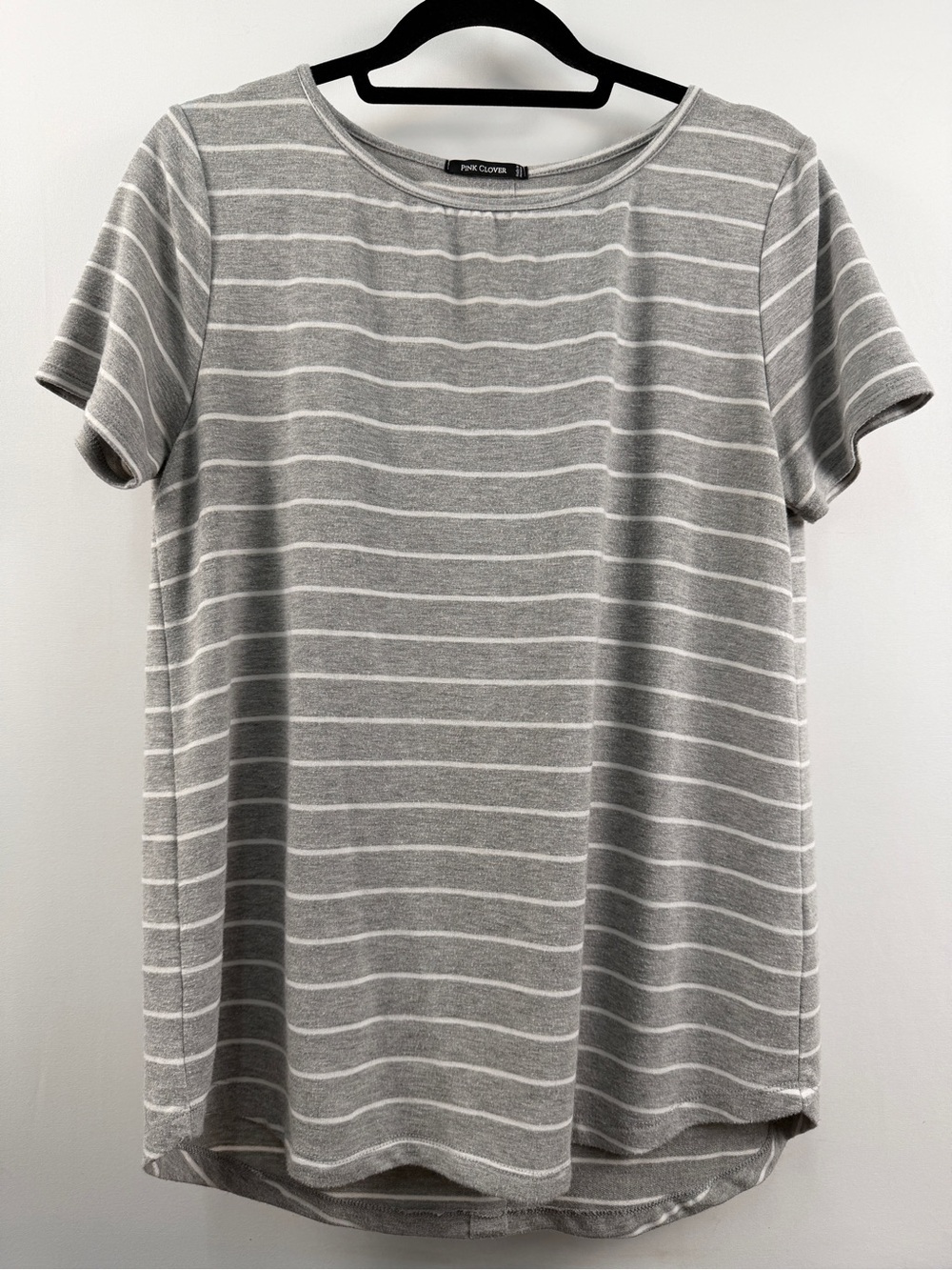 Pink Clover Daisee Button Back Detail Short Sleeve Knit Tee